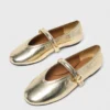 Ballerines en cuir métallisé Ballerines en cuir métallisé
