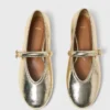 Ballerines en cuir métallisé Ballerines en cuir métallisé