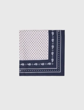 Bandana en soie imprimée 60 x 60