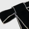 Barrette à nœud en velours et strass Barrette à nœud en velours et strass