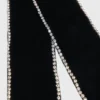 Barrette à nœud en velours et strass Barrette à nœud en velours et strass