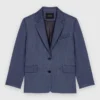 Blazer de costume structuré à strass