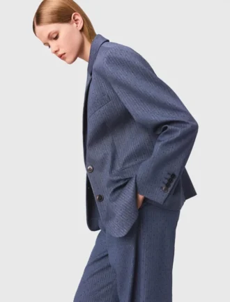 Blazer de costume structuré à strass
