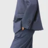 Blazer de costume structuré à strass