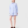 Blouse longue en popeline