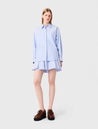 Blouse longue en popeline