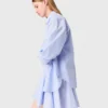 Blouse longue en popeline