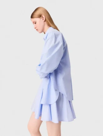Blouse longue en popeline