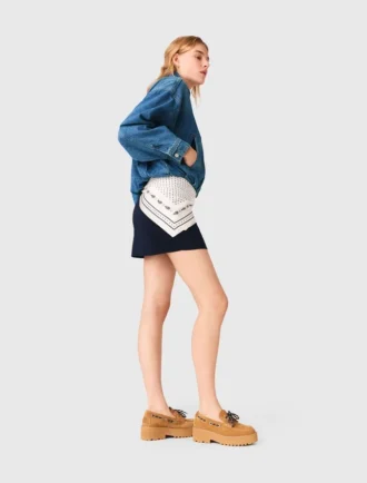 Blouson aviateur en denim