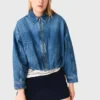 Blouson aviateur en denim