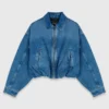 Blouson aviateur en denim