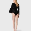 Body en velours avec détails corset Body en velours avec détails corset