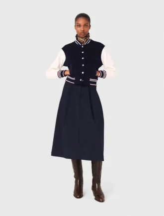 Bomber en tissu mélangé