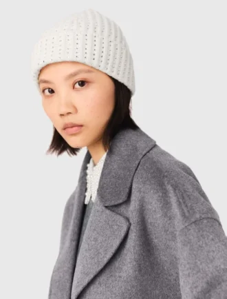 Bonnet en laine et strass