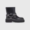 Bottes de motard en cuir