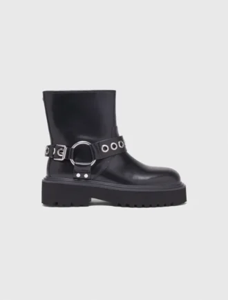Bottes de motard en cuir