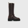Bottes de motard en cuir Bottes de motard en cuir
