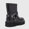 Bottes de motard en cuir
