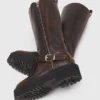 Bottes de motard en cuir Bottes de motard en cuir