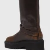 Bottes de motard en cuir Bottes de motard en cuir