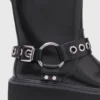 Bottes de motard en cuir