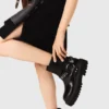 Bottes de motard en cuir