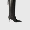 Bottes en cuir à bout pointu