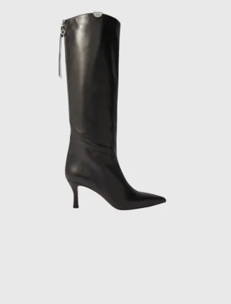 Bottes en cuir à bout pointu