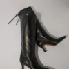 Bottes en cuir à bout pointu