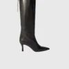 Bottes en cuir à bout pointu
