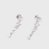 Boucles d’oreilles cœur en strass Boucles d’oreilles cœur en strass