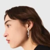 Boucles d’oreilles cœur en strass Boucles d’oreilles cœur en strass