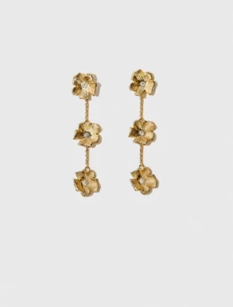 Boucles d&rsquo;oreilles en forme de fleur