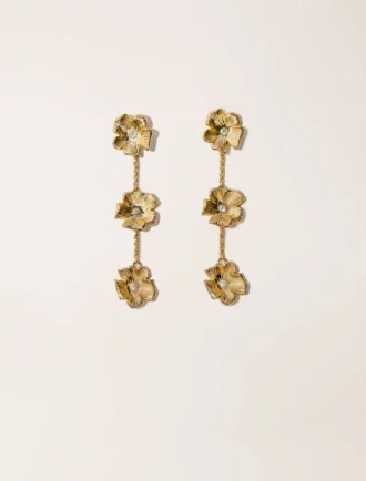 Boucles d&rsquo;oreilles en forme de fleur
