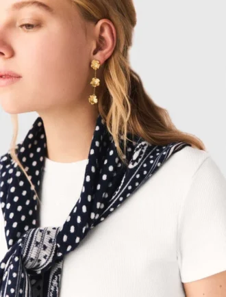 Boucles d&rsquo;oreilles en forme de fleur