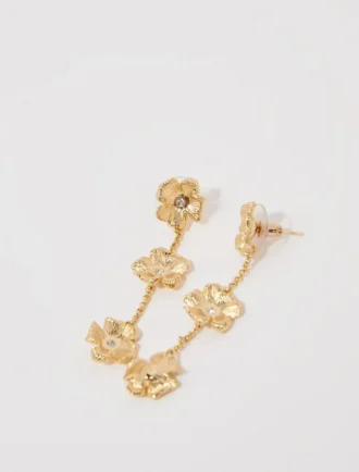 Boucles d&rsquo;oreilles en forme de fleur