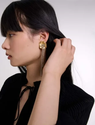 Boucles d&rsquo;oreilles en forme de fleur