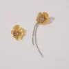 Boucles d&rsquo;oreilles en forme de fleur