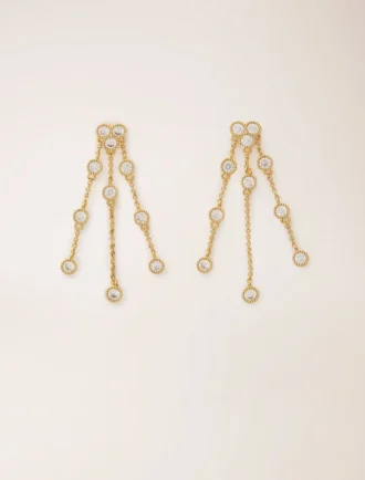 Boucles d&rsquo;oreilles en laiton recyclé plaqué or