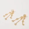 Boucles d’oreilles en laiton recyclé plaqué or Boucles d’oreilles en laiton recyclé plaqué or