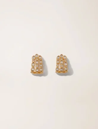 Boucles d&rsquo;oreilles en strass