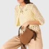 Cardigan au crochet avec strass
