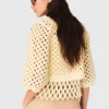 Cardigan au crochet avec strass