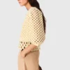 Cardigan au crochet avec strass