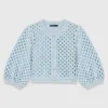 Cardigan au crochet avec strass