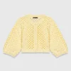 Cardigan au crochet avec strass