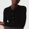 Cardigan avec col à perles amovible