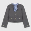 Cardigan avec cravate amovible Cardigan avec cravate amovible