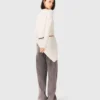 Cardigan à boutons décoratifs en forme de nœud