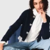 Cardigan à boutons-nœuds ornés de bijoux
